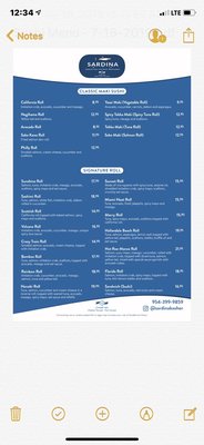 Menu photo 1 Sardina Kosher Hallandale Beach, FL Menu photo 1 Sardina Kosher Hallandale Beach, FL