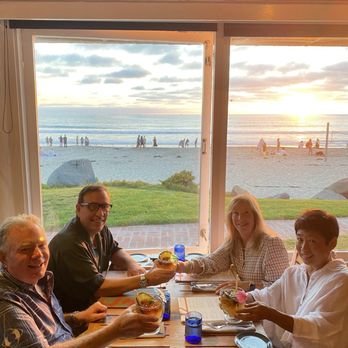 Jake's - Meeting good friends for dinner at sunset - New American Near Me - Del Mar, California