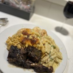 Carib Grill - SHRIMP RASTA PASTA Oxtail Meat Only MAC & CHEESE /SIDE