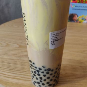 Panntea - Creme Brulee Cake Milk Tea with Tapioca - Bubble Tea Near Me - Scarborough, Ontario Panntea - Creme Brulee Cake Milk Tea with Tapioca - Bubble Tea Near Me - Scarborough, Ontario