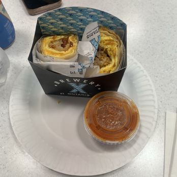 Brewery X - Breakfast burrito - Bars Near Me - Ontario, California