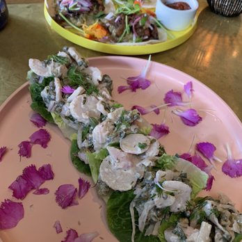 Satellite - Water chestnut appetizer & sweet potato tacos - Wine Bars Near Me - Santa Barbara, California Satellite - Water chestnut appetizer & sweet potato tacos - Wine Bars Near Me - Santa Barbara, California