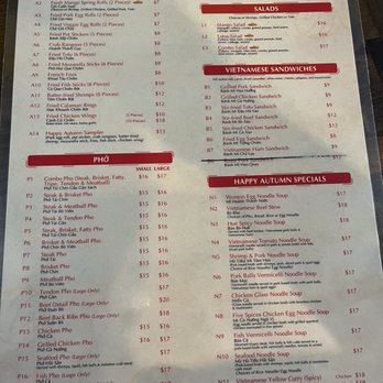 Happy Autumn - Menu - Vietnamese Near Me - Renton, Washington Happy Autumn - Menu - Vietnamese Near Me - Renton, Washington