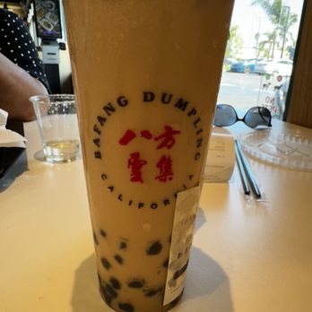 Bafang Dumpling - Black Lemon boba tea - Taiwanese Near Me - Gardena, California