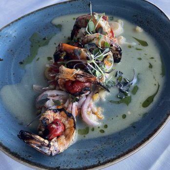 Chart House - Seasonal shrimp appetizer. Delicious, would recommend!!!!! Sweet and spicy shrimp (menu title) - Seafood Near Me - Weehawken, New Jersey