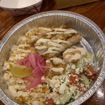 The Harbor Tavern - Mediterranean bowl -Shrimp and Mahi - Bars Near Me - Destin, Florida The Harbor Tavern - Mediterranean bowl -Shrimp and Mahi - Bars Near Me - Destin, Florida