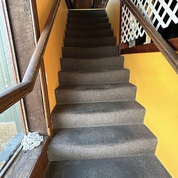 Big Belly Deli - Disgusting carpet on stairs. - Sandwiches Near Me - Florissant, Missouri