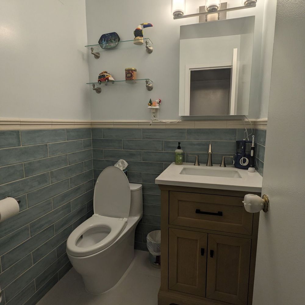 Agalliu Contracting - Half bathroom post-renovation - General Contractors Near Me - New York, New York