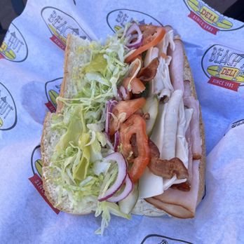 Beach Hut Deli - The sunrise sandwich--9 inches - Delis Near Me - Bend, Oregon Beach Hut Deli - The sunrise sandwich--9 inches - Delis Near Me - Bend, Oregon