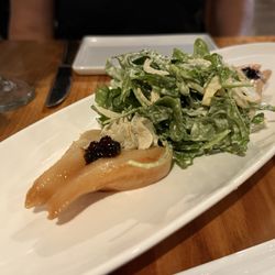 Ombra Byob - The Pear and Gorgonzola salad was small and just okay. The Gorgonzola saved it though. Lots of flavor!