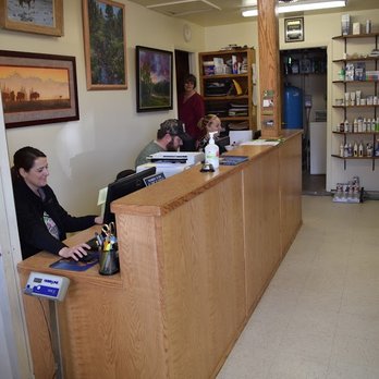 Moab Veterinary Clinic - Technicians hard at work in our remodeled front office - Veterinarians Near Me - Moab, Utah Moab Veterinary Clinic - Technicians hard at work in our remodeled front office - Veterinarians Near Me - Moab, Utah