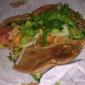 Dino's Mediterranean Fresh - Spicy chicken gyro. - Greek Near Me - Edina, Minnesota Dino's Mediterranean Fresh - Spicy chicken gyro. - Greek Near Me - Edina, Minnesota