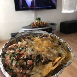 Carne asada nachos Carne asada nachos