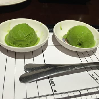 Chobop - complimentary green tea ice cream - Sushi Bars Near Me - Costa Mesa, California