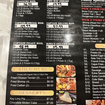 Captain Crab - Menu - Seafood Near Me - Elk Grove, California Captain Crab - Menu - Seafood Near Me - Elk Grove, California