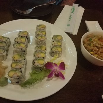 Midori Sushi - California roll dinner and vegetable fried rice - Japanese Near Me - Princeton, New Jersey Midori Sushi - California roll dinner and vegetable fried rice - Japanese Near Me - Princeton, New Jersey