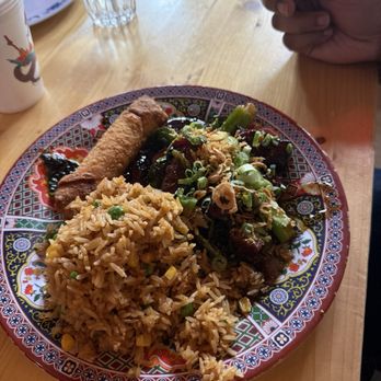 Hot Joy - Broccoli and brisket ( Lunch Special) - Asian Fusion Near Me - San Antonio, Texas