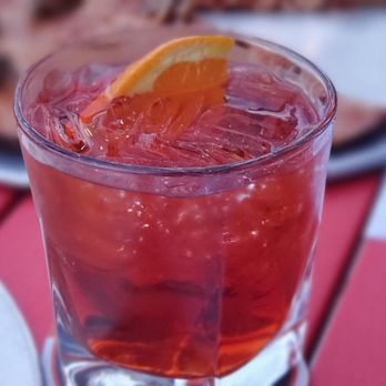 Riko's Pizza - Negroni (ordered from featured drinks menu) - Pizza Near Me - Levittown, New York Riko's Pizza - Negroni (ordered from featured drinks menu) - Pizza Near Me - Levittown, New York