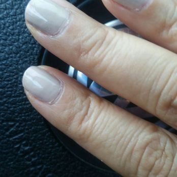 Sassy Nails - Uneven shape and crappy polish application. If I wanted them to look like this, I would of done em myself. Waaah! Sad Cat. :( - Nail Salons Near Me - Tustin, California Sassy Nails - Uneven shape and crappy polish application. If I wanted them to look like this, I would of done em myself. Waaah! Sad Cat. :( - Nail Salons Near Me - Tustin, California