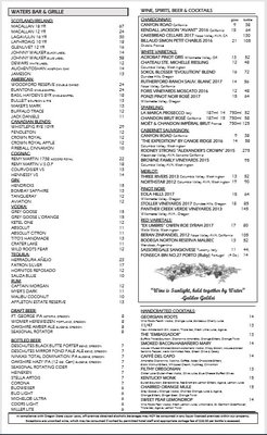 Menu photo 7 Waters Bar & Grille Portland, OR