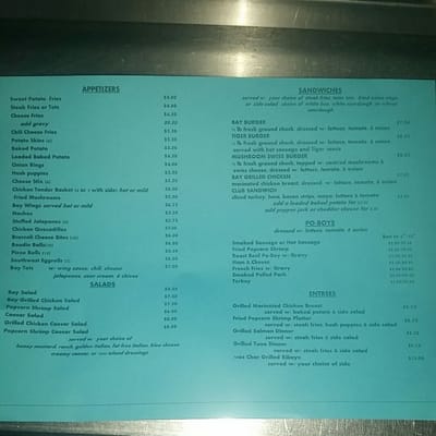 Menu photo 5 Bay Cafe Metairie, LA Menu photo 5 Bay Cafe Metairie, LA