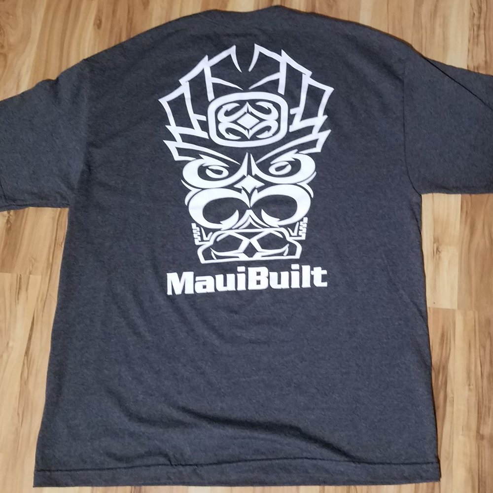 Maui Tropix - Maui Built T-Shirt (Back Side). - Sports Wear Near Me - Kihei, Hawaii Maui Tropix - Maui Built T-Shirt (Back Side). - Sports Wear Near Me - Kihei, Hawaii