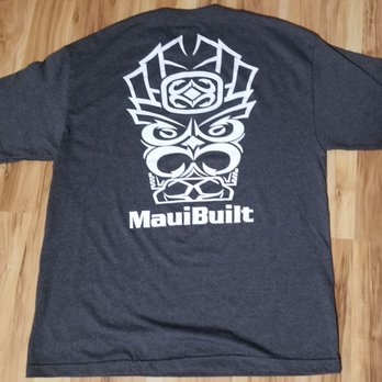 Maui Tropix - Maui Built T-Shirt (Back Side). - Sports Wear Near Me - Kihei, Hawaii Maui Tropix - Maui Built T-Shirt (Back Side). - Sports Wear Near Me - Kihei, Hawaii