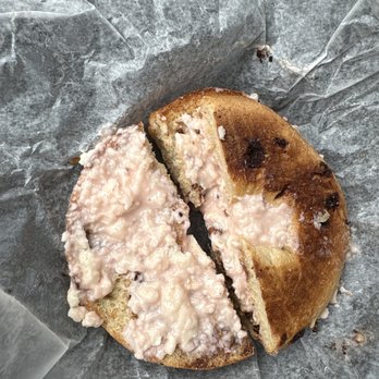 Bagels On Pointe - Bagel with strawberry cream cheese - Bagels Near Me - Wilmington, North Carolina