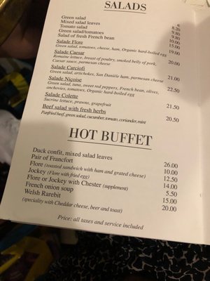 Menu photo 5 Café de Flore Paris, 75 Menu photo 5 Café de Flore Paris, 75