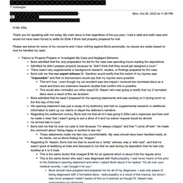 DETAILS OF ELLIS LAW'S LEGAL MALPRACTICE DETAILS OF ELLIS LAW'S LEGAL MALPRACTICE