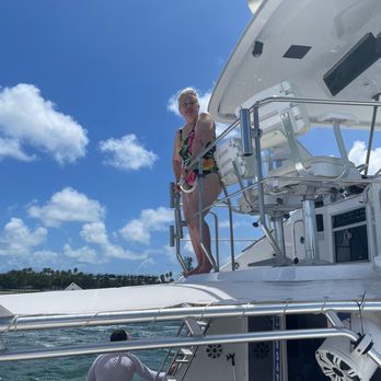 Miami Exotic Yachts - Our lovely aunt enjoying her time - Boat Tours Near Me - Miami, Florida Miami Exotic Yachts - Our lovely aunt enjoying her time - Boat Tours Near Me - Miami, Florida