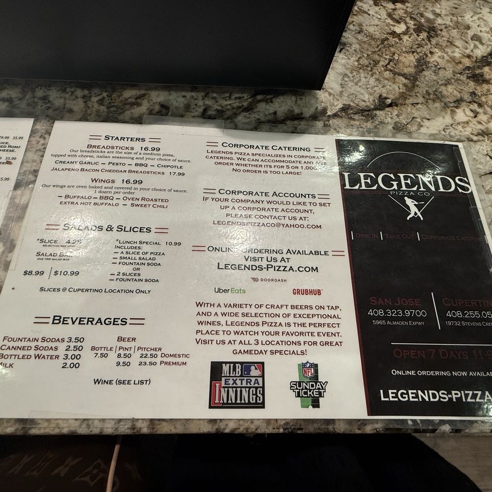 Legends Pizza - Legends Menu - Pizza Near Me - Cupertino, California Legends Pizza - Legends Menu - Pizza Near Me - Cupertino, California