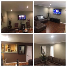 What a difference some nice floors and recessed lighting makes! Could not be happier! What a difference some nice floors and recessed lighting makes! Could not be happier!