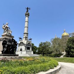 City of Des Moines - Soldiers and Sailors Monument located near the Capital Building.