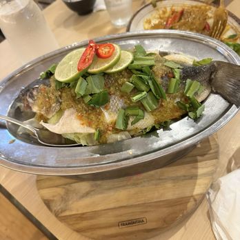 When In Bangkok - Steamed Sea Bass - Thai Near Me - Flushing, New York