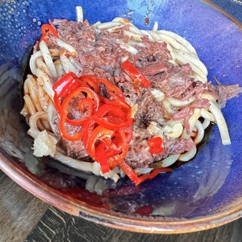 Reckless Noodle House - Ma La Braised Beef Cheek Noodle - Bars Near Me - Seattle, Washington