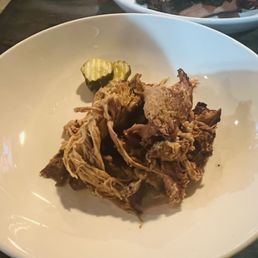 Pulled pork: 1/2 pound Pulled pork: 1/2 pound