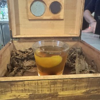 Cigars International -Conroe Texas - Smoky Old Fashioned from Mike (Must Order) - Cigar Bars Near Me - Conroe, Texas