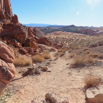 Fire Wave Trail - Downhill from here. - Hiking Near Me - Overton, Nevada