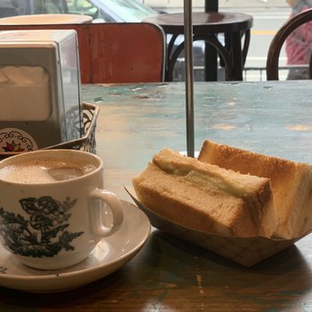 Kopitiam - White coffee and kaya Kaya Butter Toast Breakfast - Malaysian Near Me - New York, New York