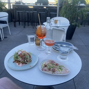 Perché - Paper plane and an aperol spritz - Seafood Near Me - Montreal, Quebec Perché - Paper plane and an aperol spritz - Seafood Near Me - Montreal, Quebec