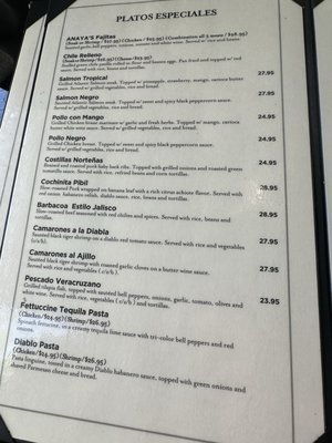 Menu photo 6 Anayas Pasadena, CA Menu photo 6 Anayas Pasadena, CA