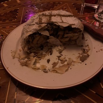 Marrakech - B'stilla- pastry with bananas, chocolate, and nuts - Middle Eastern Near Me - Las Vegas, Nevada