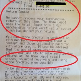 Even Home Depot warns "AVOID RECEIVING & USING HOME DEPOT STORE CREDITS." Bizarre! Warning also applies to their scam-ridden credit card. Even Home Depot warns "AVOID RECEIVING & USING HOME DEPOT STORE CREDITS." Bizarre! Warning also applies to their scam-ridden credit card.