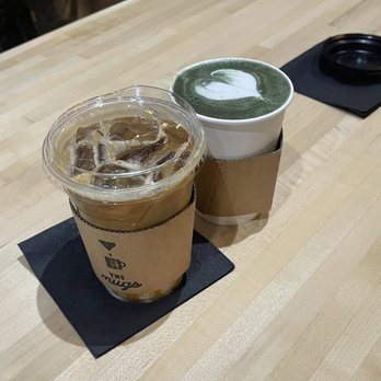 The Mugs - Iced Banana Caramel Latte and Blueberry Matcha Latte - Coffee & Tea Near Me - Diamond Bar, California The Mugs - Iced Banana Caramel Latte and Blueberry Matcha Latte - Coffee & Tea Near Me - Diamond Bar, California