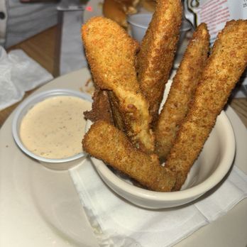Vortex Bar & Grill - Fried pickles yiu can see the dill in the batter - American Near Me - Atlanta, Georgia