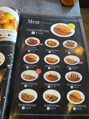 Menu photo 2 Coco Ichibanya Los Angeles, CA