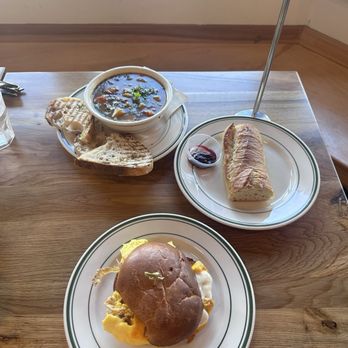 Breakaway Cafe - Breakfast sandwich, soup and side of bread & jam - Cafes Near Me - Culver City, California Breakaway Cafe - Breakfast sandwich, soup and side of bread & jam - Cafes Near Me - Culver City, California
