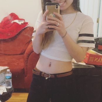Chameleon Tattoo - Navel done by Owen - Tattoo Near Me - Somerville, Massachusetts