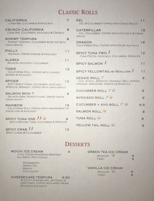 Menu photo 1 Izmi Sushi Bar Santa Fe, NM